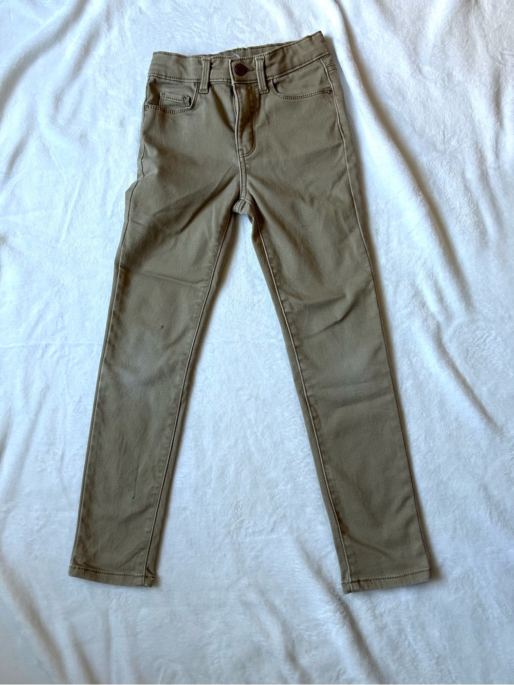 Jordache Girls Size 7 Slim Khaki Skinny Jeans Stretch Pants